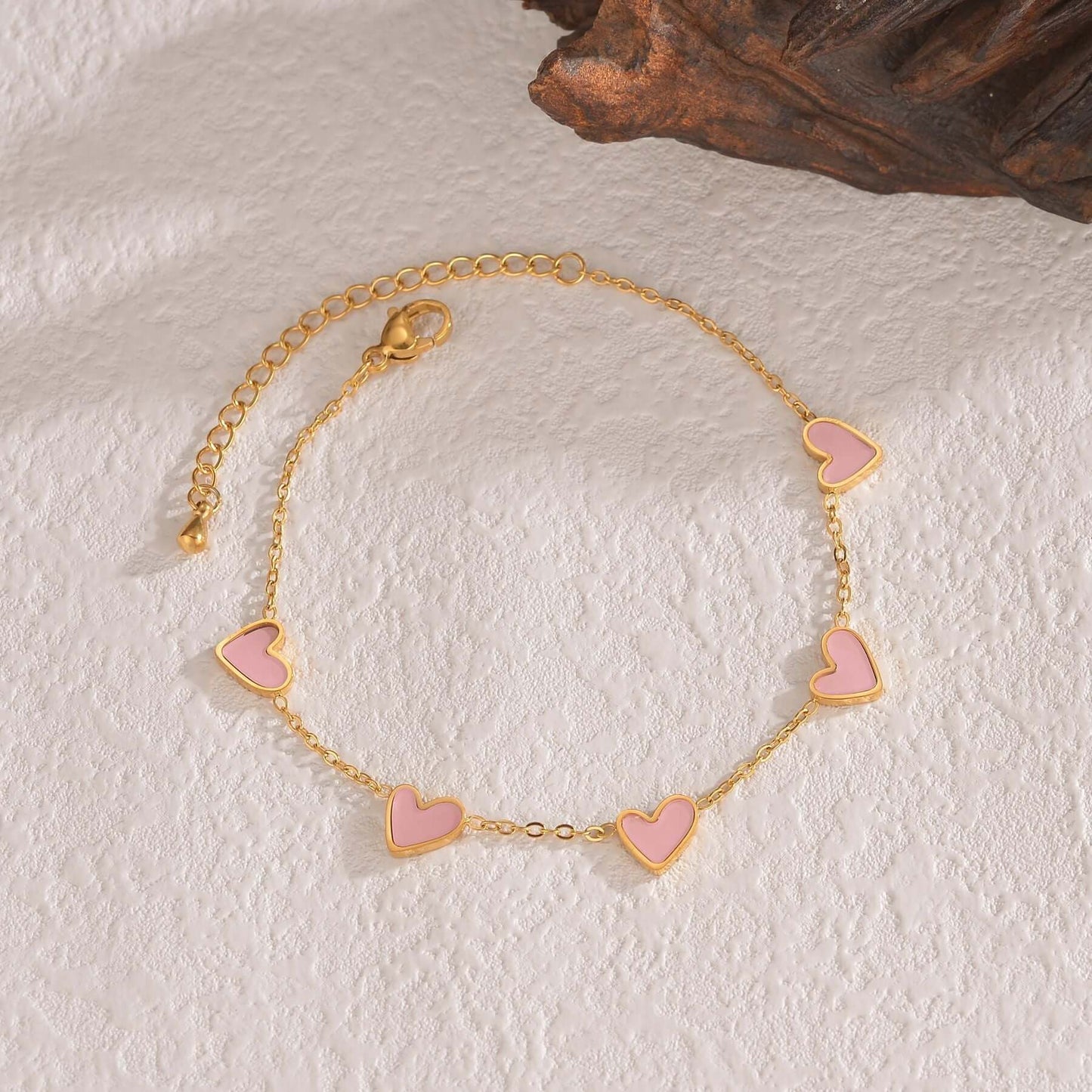 Ins Love Bracelet Stainless Steel Dripping Heart Bracelet Fashion Valentine's Day Jewelry Gift