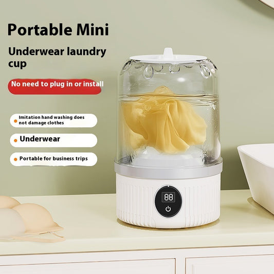 Mini Portable Washing Machine – Wireless Laundry Cleaner for Underwear & Small Clothes