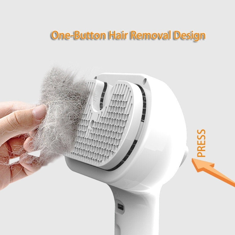 Self-Cleaning Pet Comb with Built-in Mist — Keep Your Pet’s Coat Fresh & Shiny!