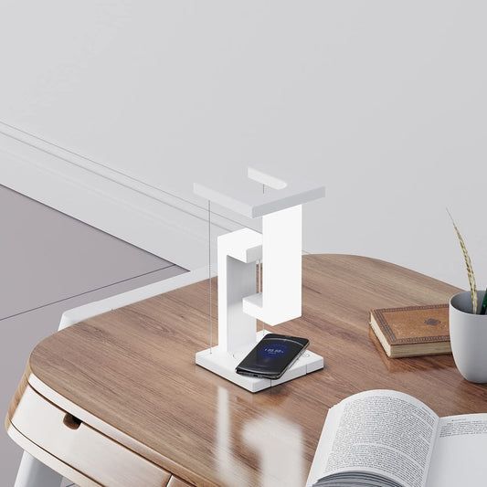 Creative Floating Balance Lamp with Wireless Phone Charging – Modern Suspension Table Lamp