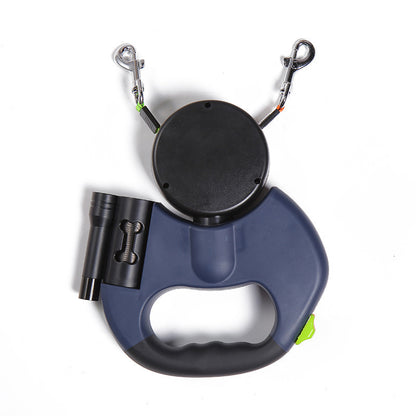 Dual Pet Leash with LED & Swivel