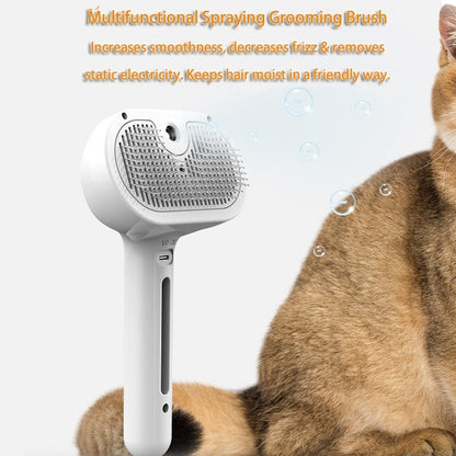 Self-Cleaning Pet Comb with Built-in Mist — Keep Your Pet’s Coat Fresh & Shiny!