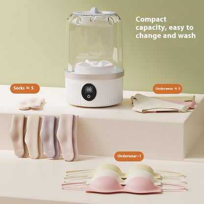 Mini Portable Washing Machine – Wireless Laundry Cleaner for Underwear & Small Clothes