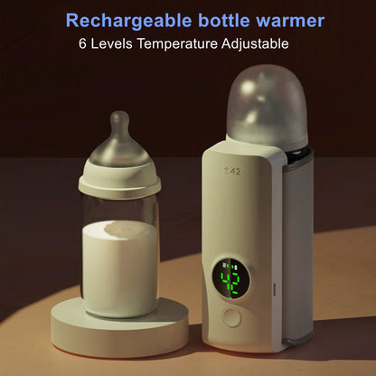 Portable Wireless Baby Bottle Warmer – USB Rechargeable Milk Heating Bag with Constant Temperature