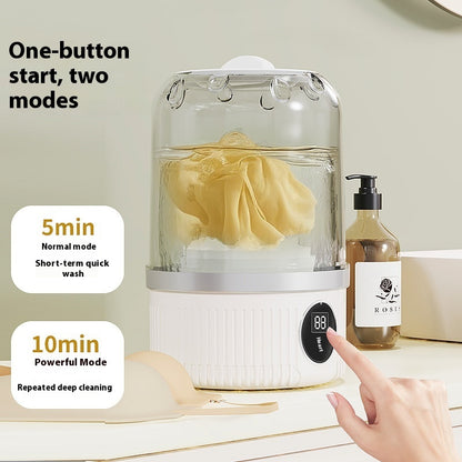Mini Portable Washing Machine – Wireless Laundry Cleaner for Underwear & Small Clothes
